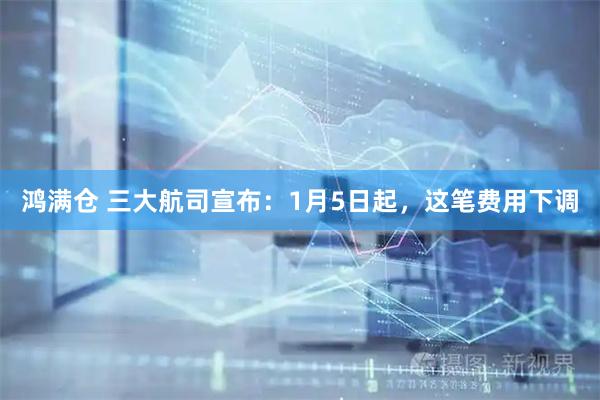 鸿满仓 三大航司宣布:1月5日起,这笔费用下调